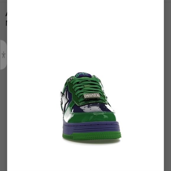 Bathing Apes sz Green & Purple Hulks 7M/7Y - Picture 9 of 12